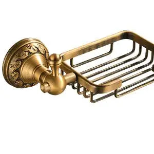 . Antique Brass Aluminium Bathroom Accessories Set,Robe hook,Paper Holder,Towel Bar,Soap Basket,Bathroom Fitting