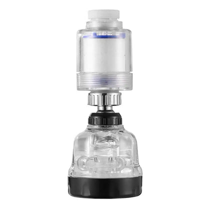 ZhangJi Link 360 Rotating Splashproof Chlorine Removal Filter Aerator Sink Head Water Purify Faucet 3 Mode Water Saving