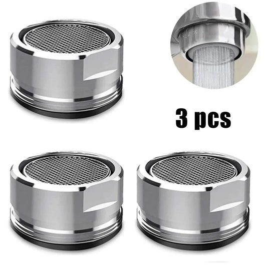 3PCS Brass Water Saving Faucet Tap Aerator Replaceable Filter Mixed Nozzle  Thread Smart Home Bathroom Accessories Dropship