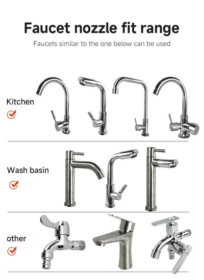 3 Modes Universal Kitchen Faucet Extenders Adapter 360° Rotation Filter Kitchen Gadgets Spray Water Saving Tap Nozzle