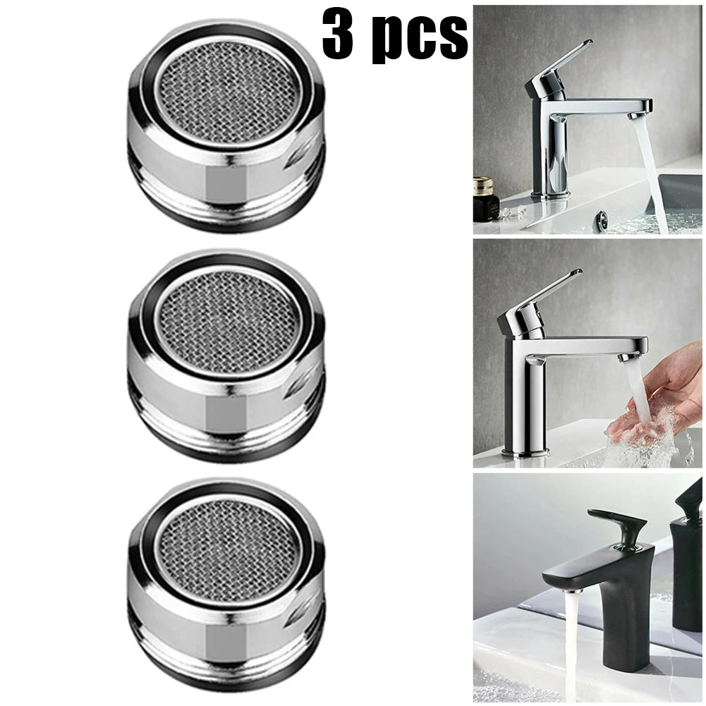 3PCS Brass Water Saving Faucet Tap Aerator Replaceable Filter Mixed Nozzle  Thread Smart Home Bathroom Accessories Dropship