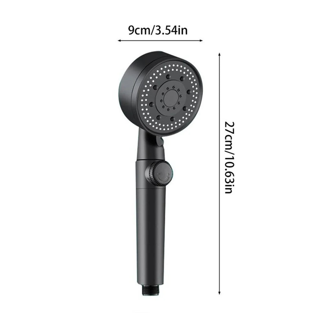 High Pressure Shower Head 5 Modes Adjustable Water Saving Shower Head Water Massage Shower Head Bathroom Accessories