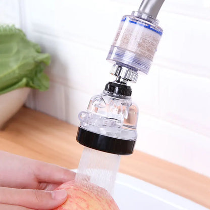 ZhangJi Link 360 Rotating Splashproof Chlorine Removal Filter Aerator Sink Head Water Purify Faucet 3 Mode Water Saving