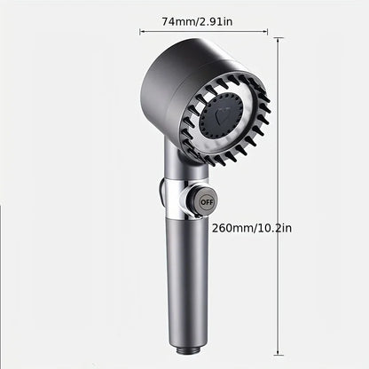 4-Modes High-Pressure Shower Head