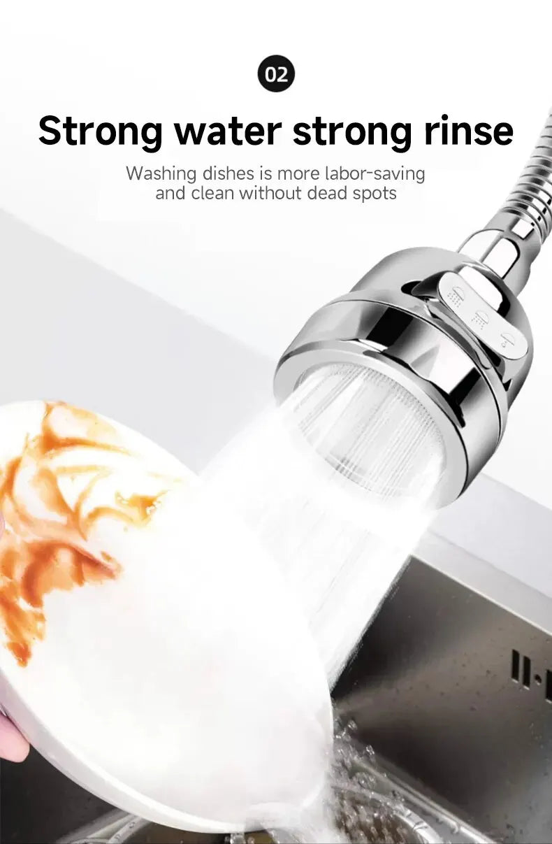 3 Modes Universal Kitchen Faucet Extenders Adapter 360° Rotation Filter Kitchen Gadgets Spray Water Saving Tap Nozzle