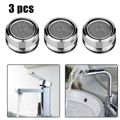 3PCS Brass Water Saving Faucet Tap Aerator Replaceable Filter Mixed Nozzle  Thread Smart Home Bathroom Accessories Dropship