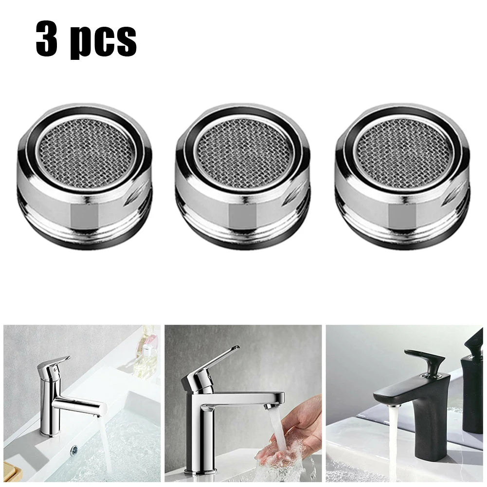 3PCS Brass Water Saving Faucet Tap Aerator Replaceable Filter Mixed Nozzle  Thread Smart Home Bathroom Accessories Dropship