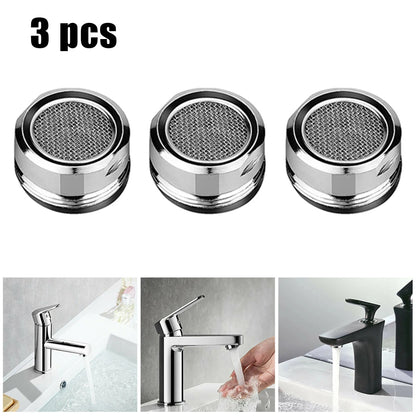 3PCS Brass Water Saving Faucet Tap Aerator Replaceable Filter Mixed Nozzle  Thread Smart Home Bathroom Accessories Dropship