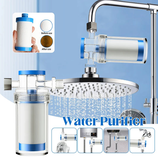 Purifier Output Universal Water Pipe Filter Pp Cotton Shower Bath Sprayer Strainer Faucet Filter Water Heater Kitchen Bathroom