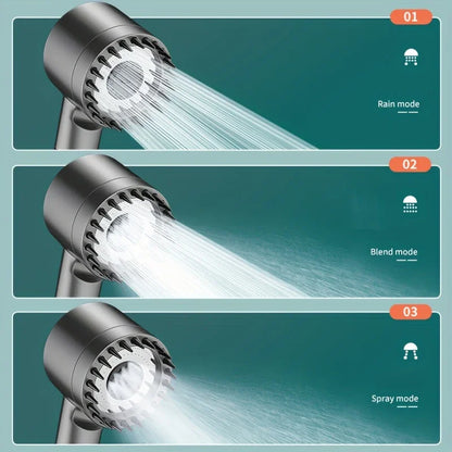 4-Modes High-Pressure Shower Head